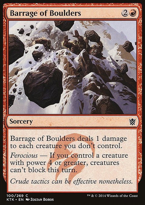 Barrage of Boulders
